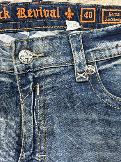 ROCK REVIVAL JEANS W40 L34 #RR23