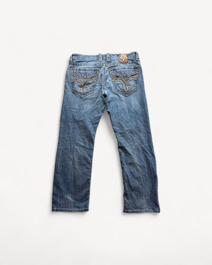 ROCK REVIVAL JEANS W36 L32 #RR19