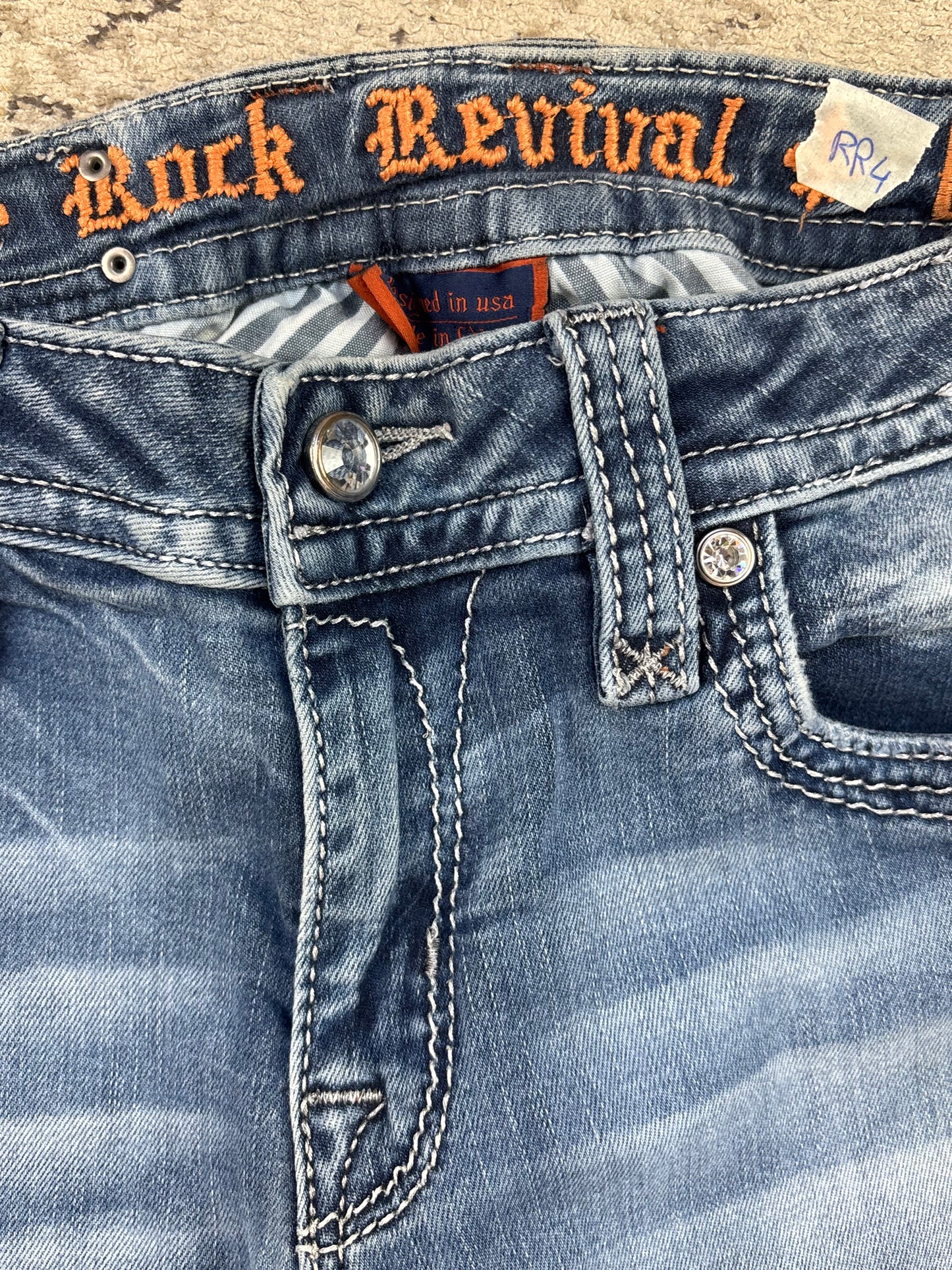 ROCK REVIVAL JEANS W28 L32 #RR4