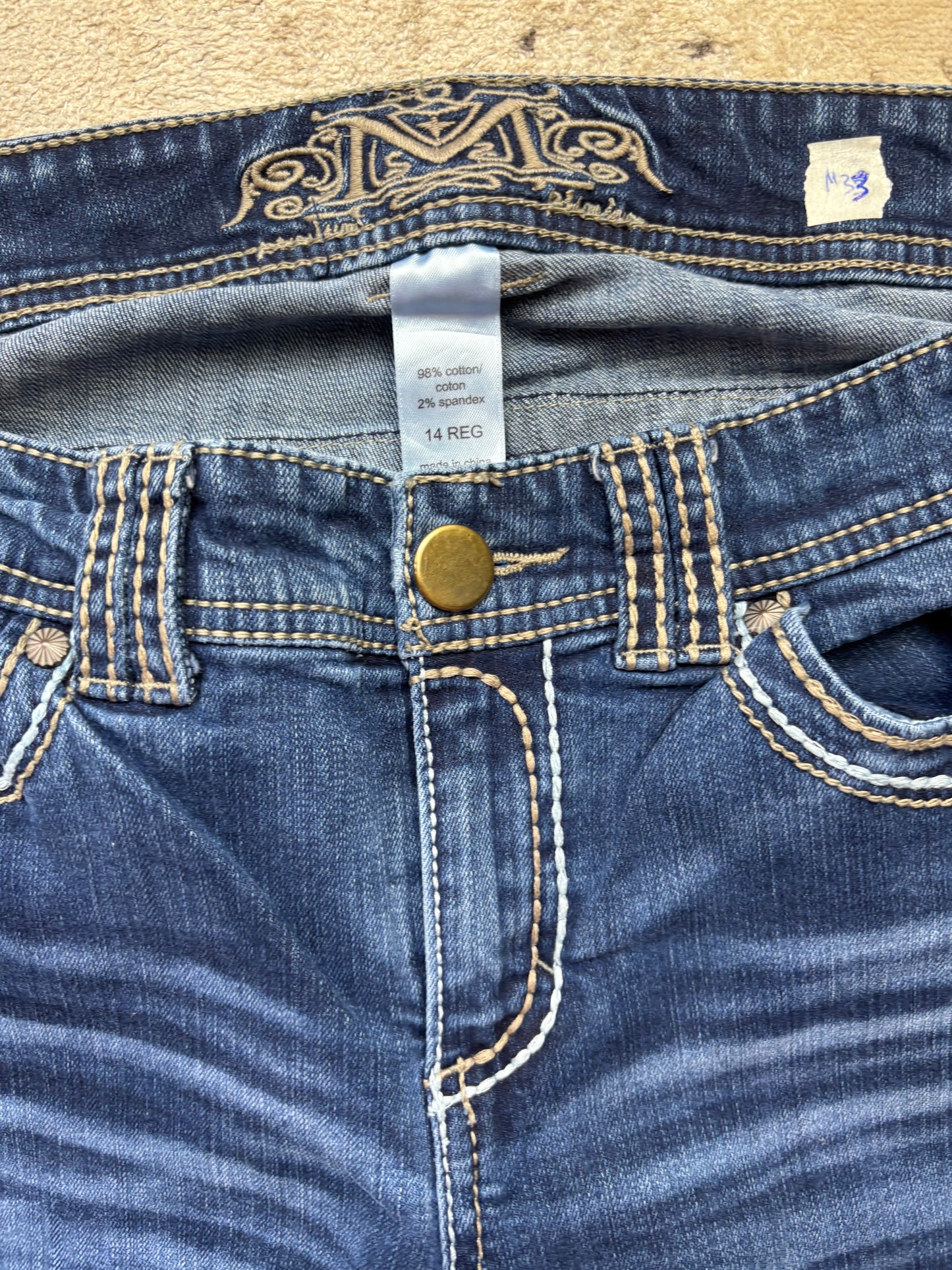 MISS ME STYLE JEANS W34 L32 #M32