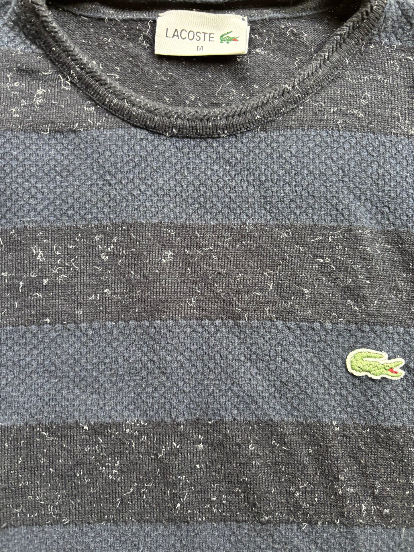 LACOSTE NAVY KNIT (M)