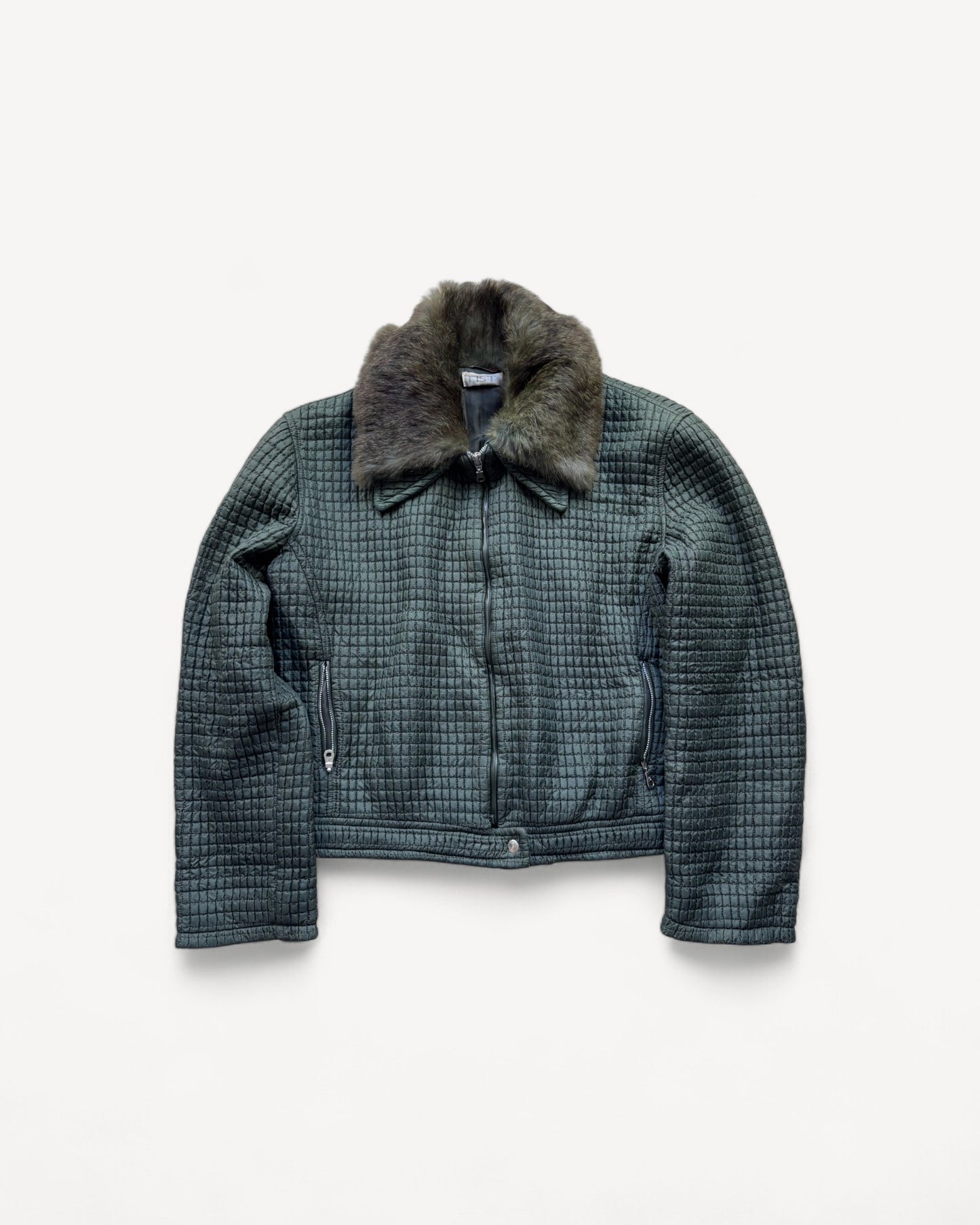 FUR WOMEN ZIP UP JACKET (L)