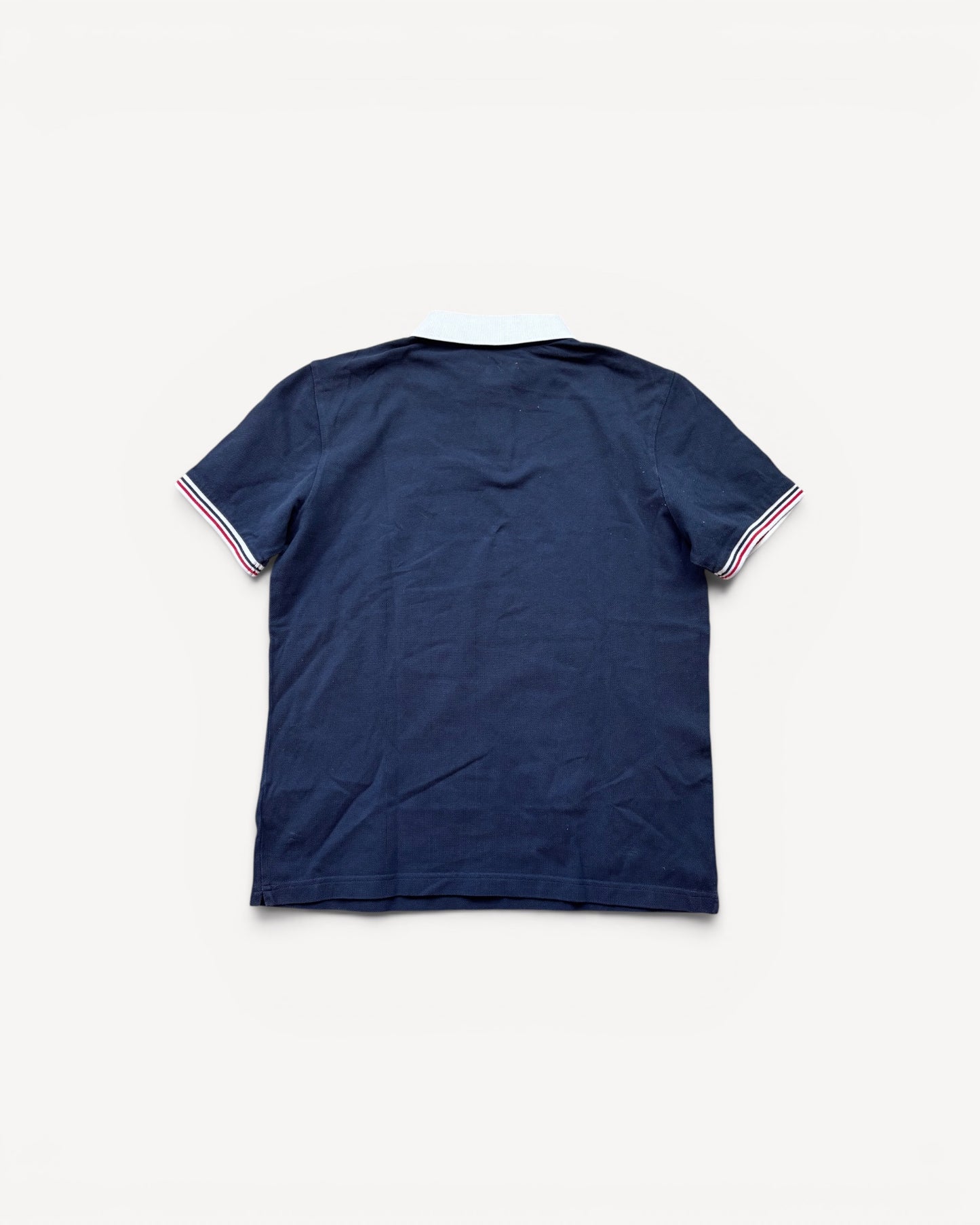 MONCLER NAVY POLO SHIRT (M)