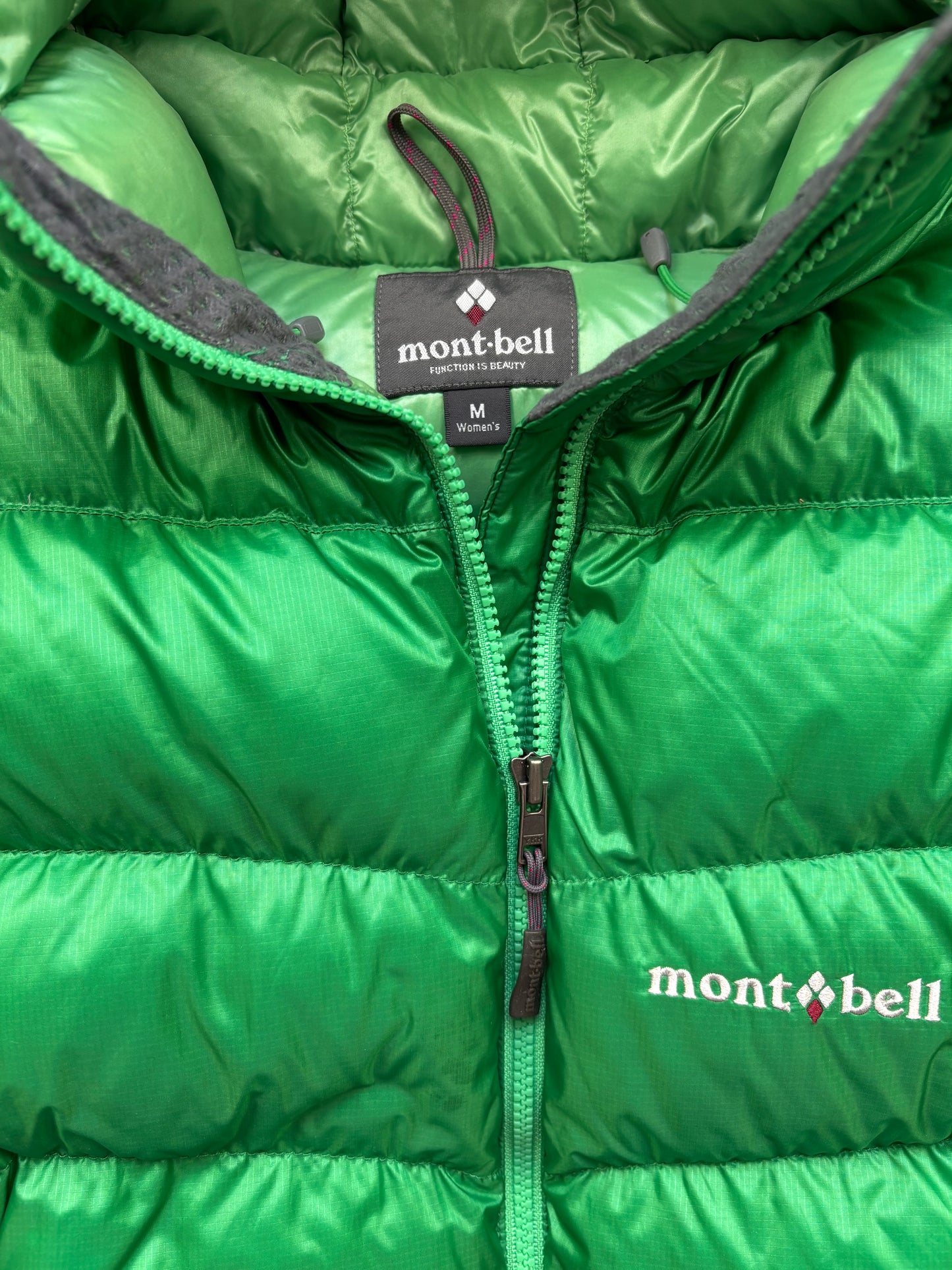 MONTBELL GREEN PUFFER JACKET (S)