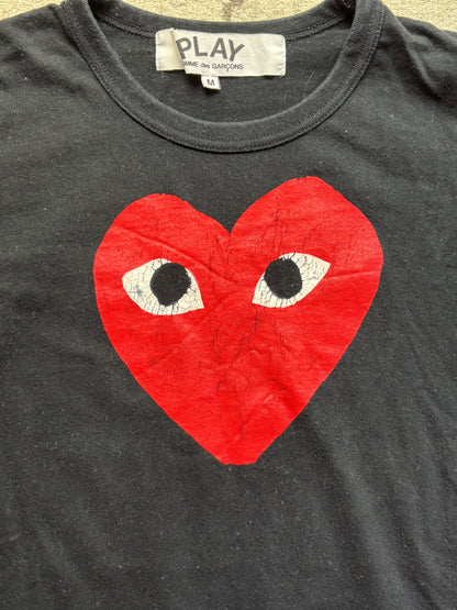 CDG PLAY BLACK T-SHIRT (M)
