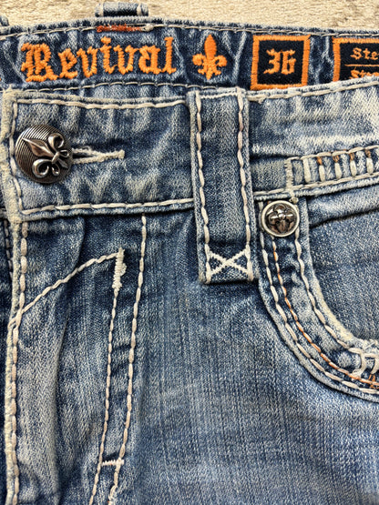 ROCK REVIVAL JEANS W36 L32 #RR14