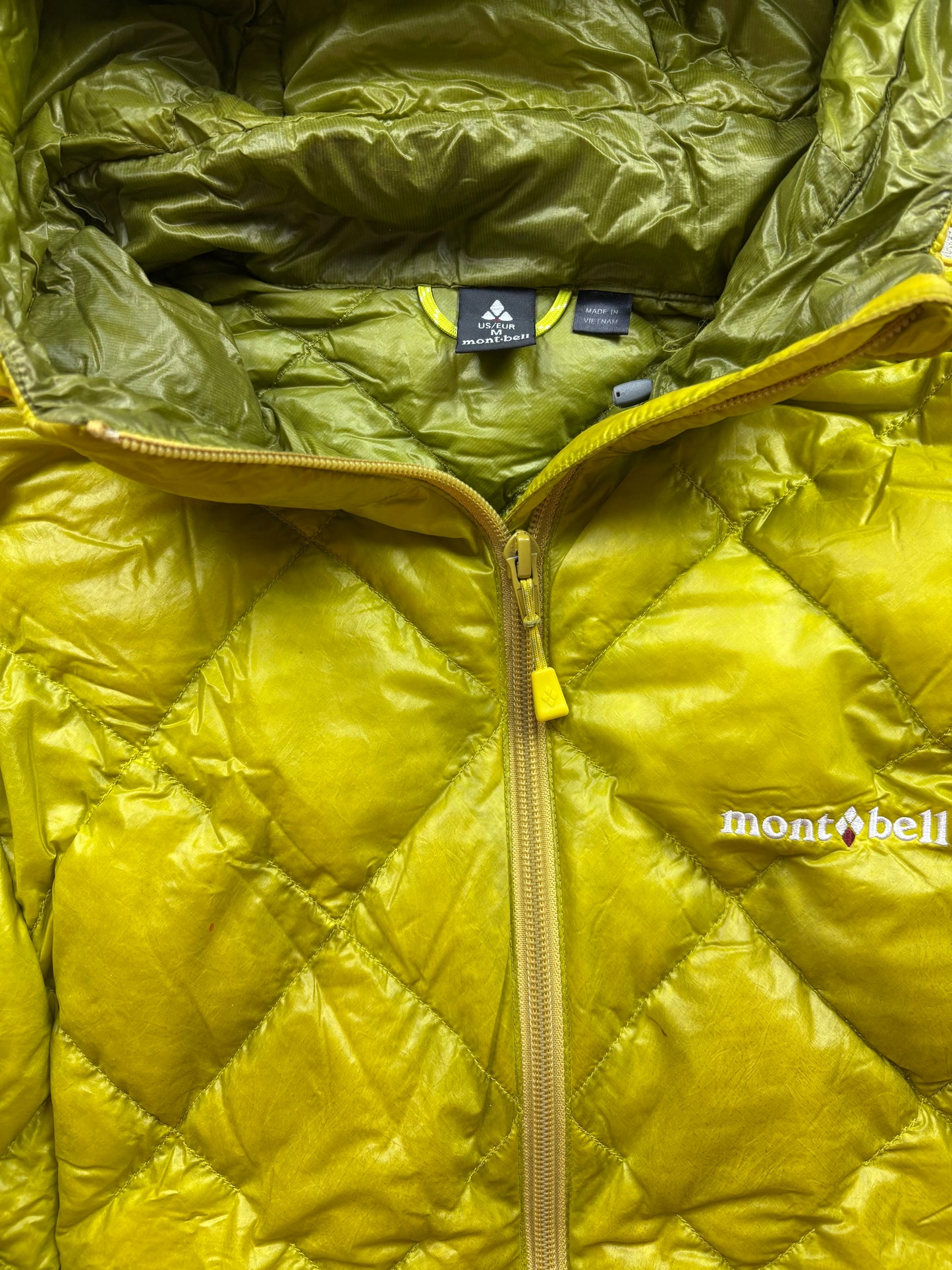 MONTBELL GREEN DIAMOND PUFFER JACKET (S)