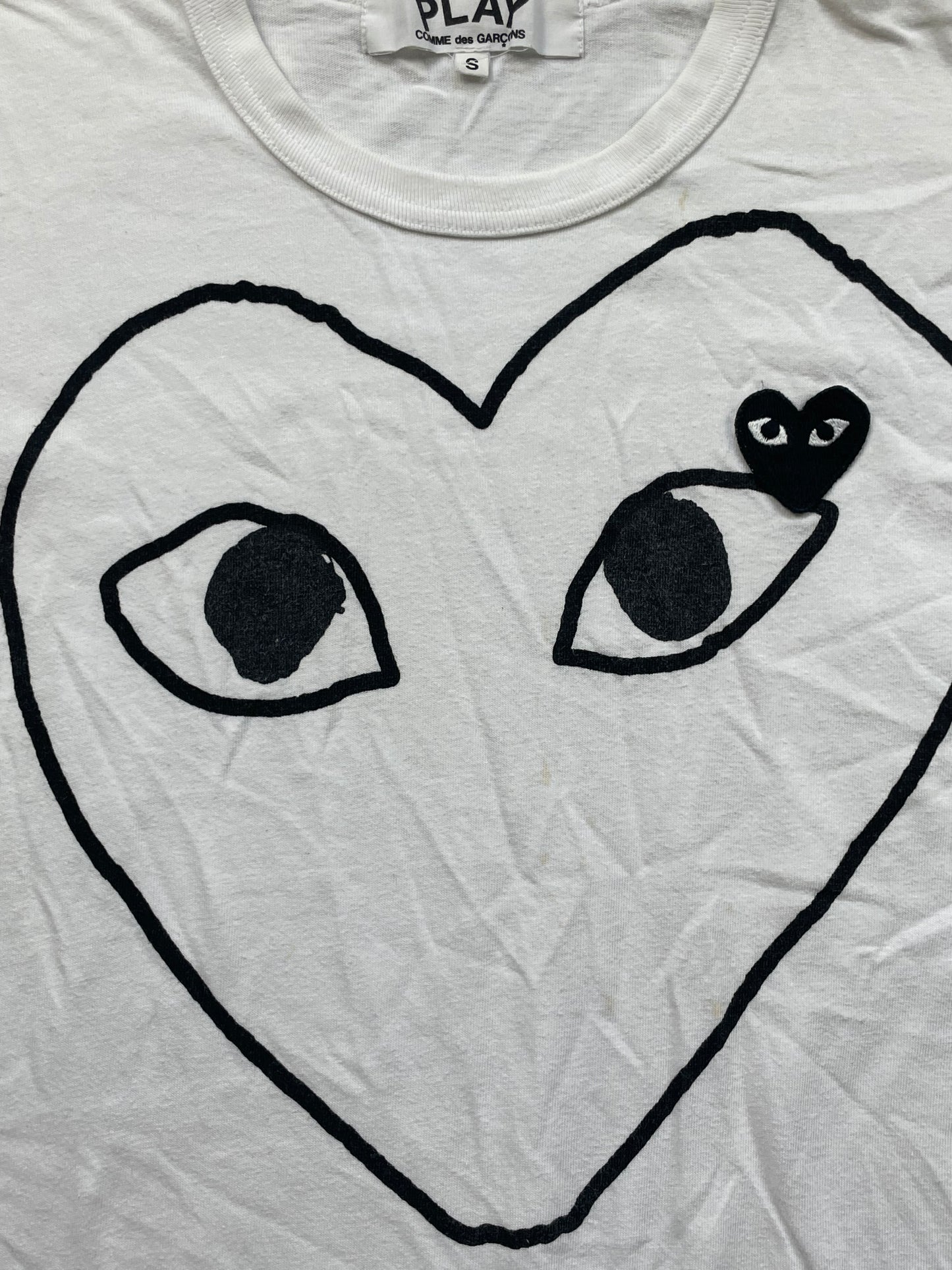 CDG PLAY BLACK T-SHIRT (XS/S)