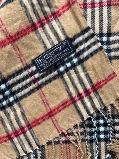 BURBERRY NOVACHECK SCARF BEIGE