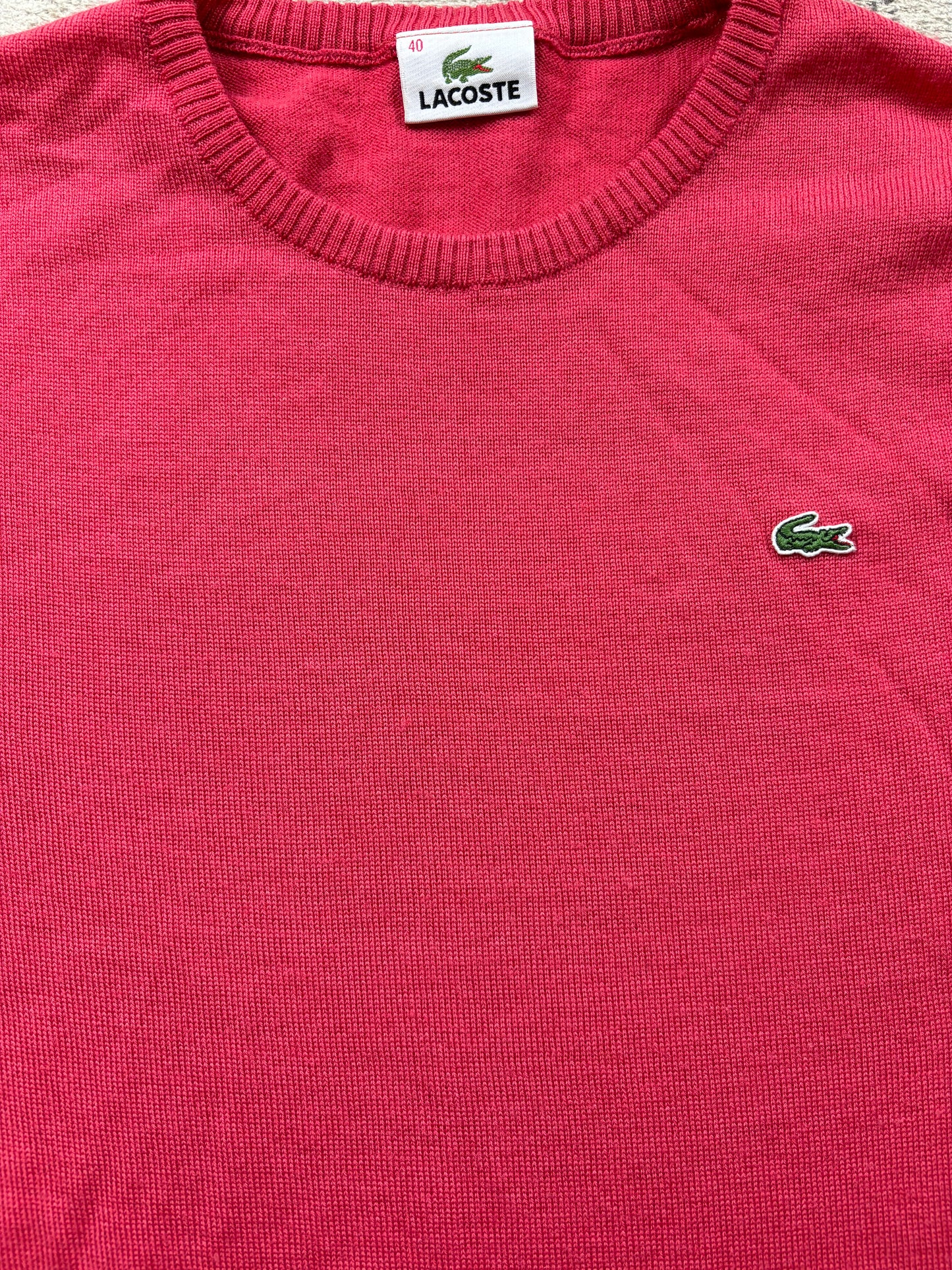 LACOSTE PINK KNIT (S/M)