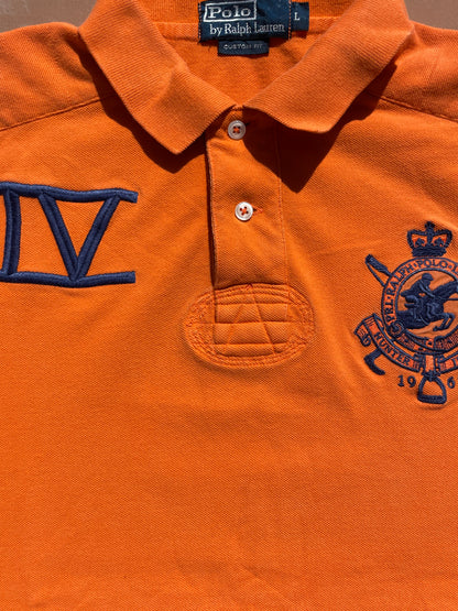 RALPH LAUREN POLO SHIRT ORANGE (L)