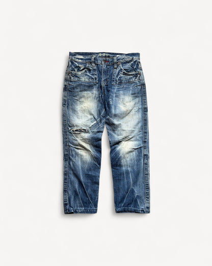 JAPANESE EMBROIDERED DENIM W33 L30 #JAP13