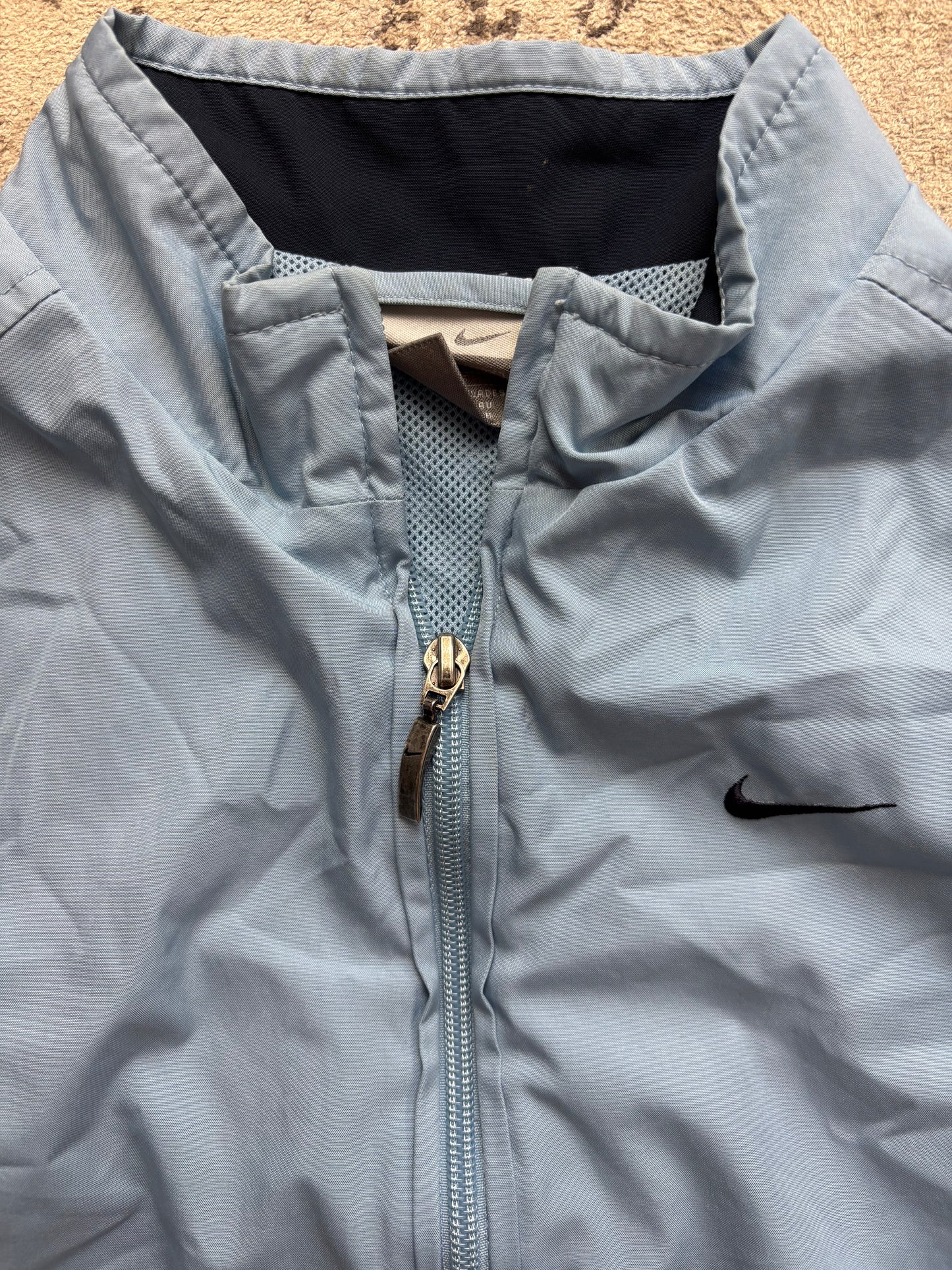 NIKE BABYBLUE ZIP UP VEST (S)