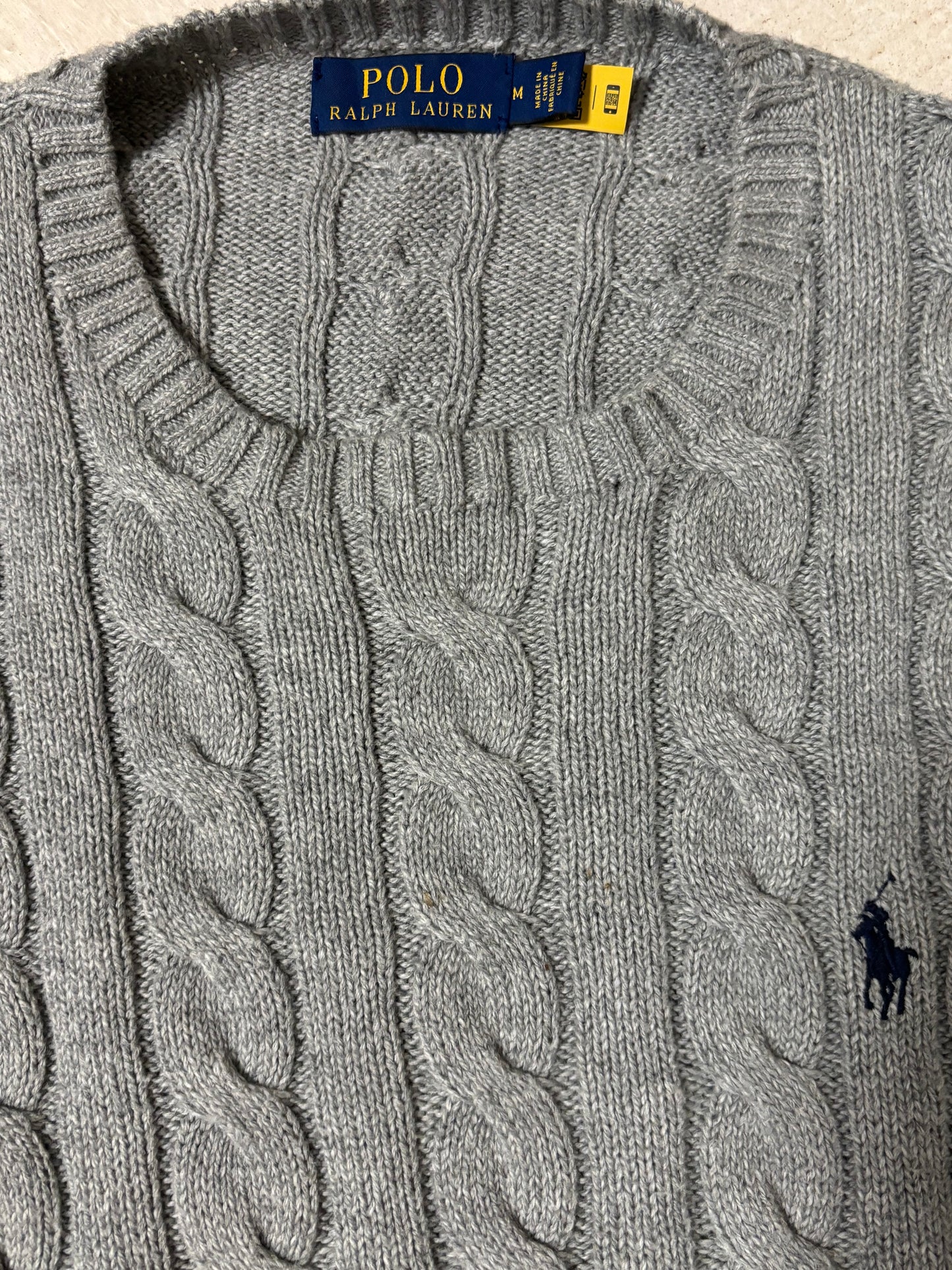 RALPH LAUREN GREY KNIT (M)