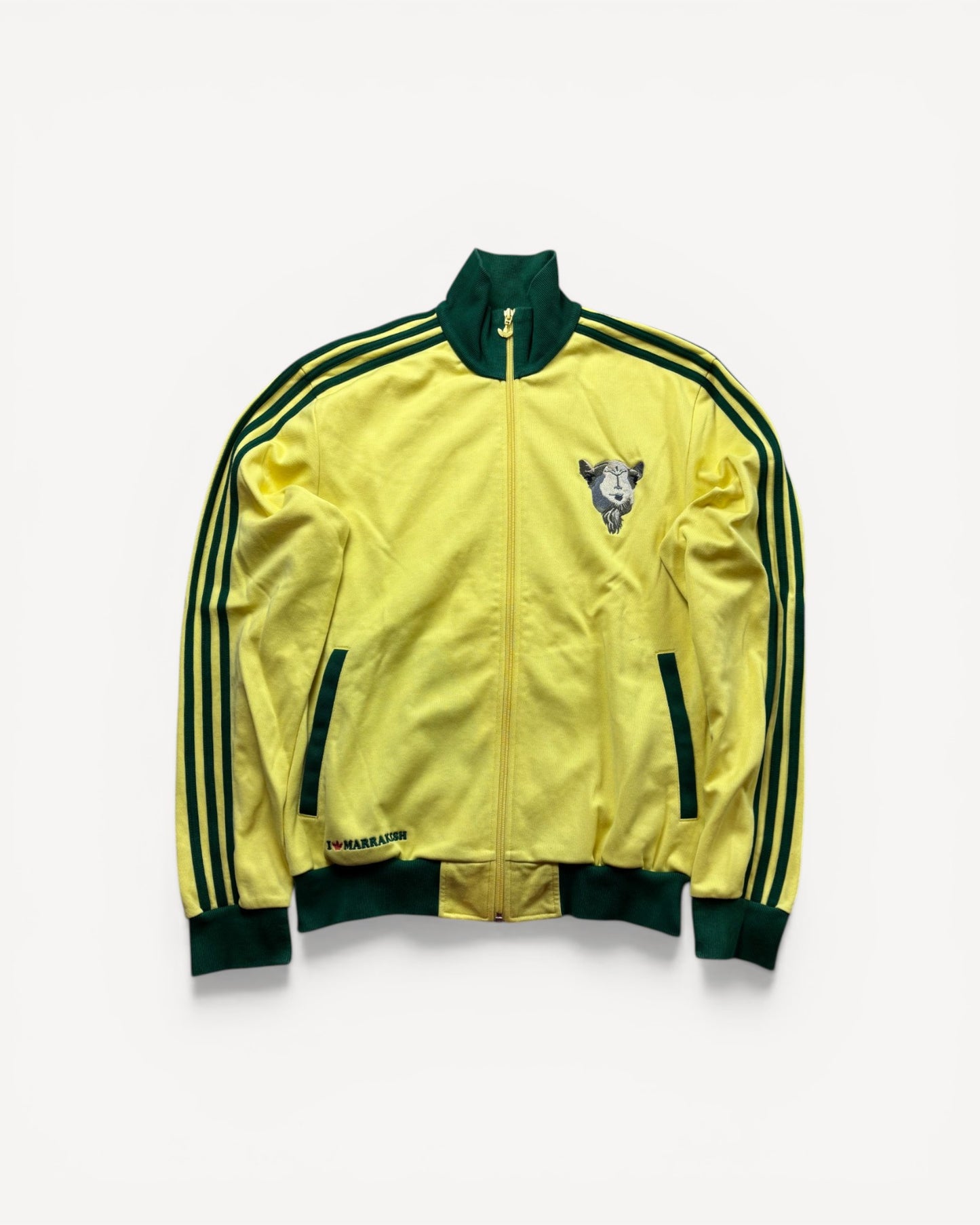 ADIDAS YELLOW ZIP UP VEST (L)