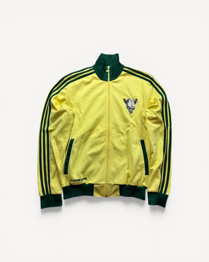 ADIDAS YELLOW ZIP UP VEST (L)