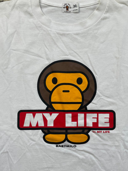 BAPE BABYMILO WHITE T-SHIRT (M)