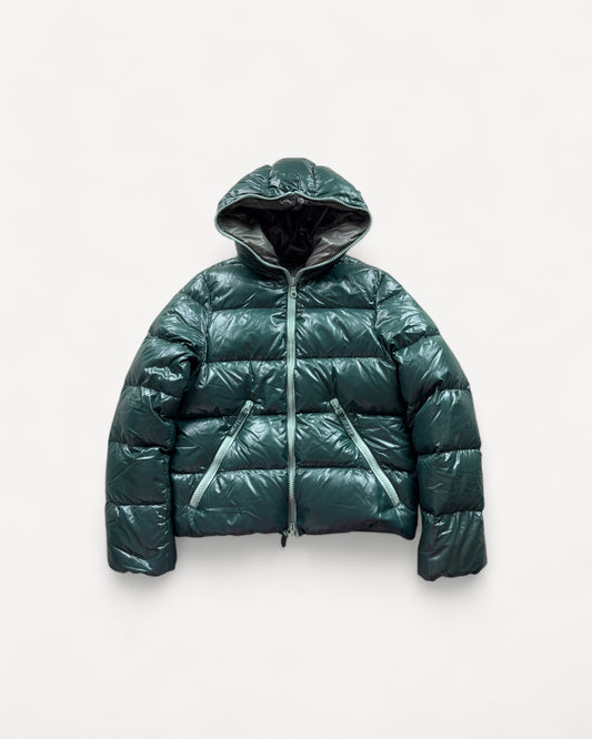 DUVETICA GREEN PUFFER JACKET (S-M)