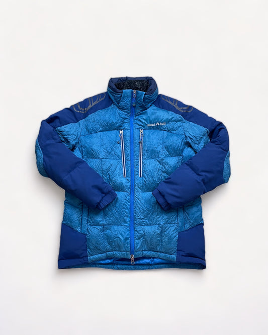 MONTBELL PUFFER LIGHT BLUE W/O HOOD (S)