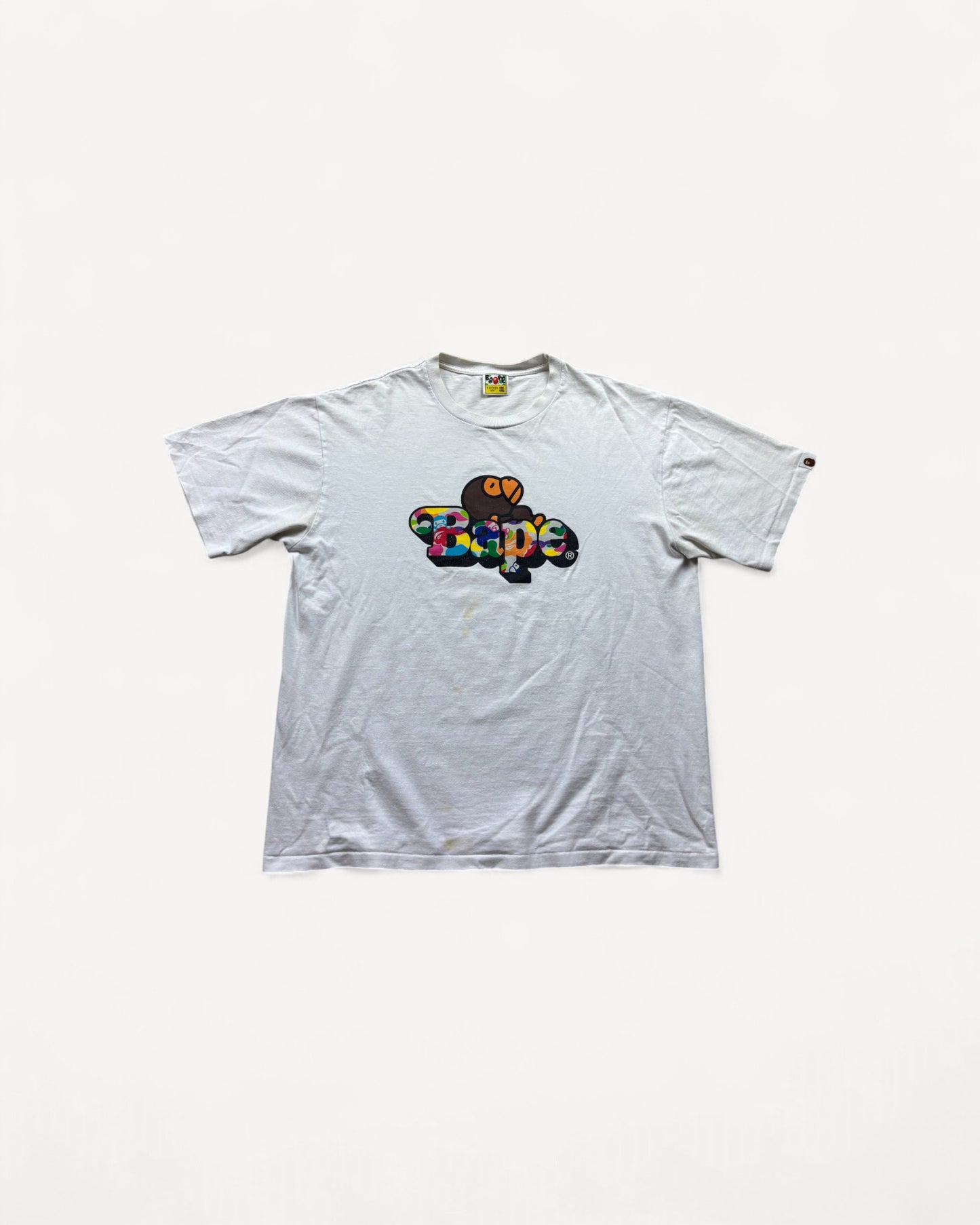 BAPE WHITE T-SHIRT (XL)