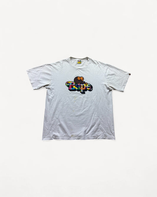 BAPE WHITE T-SHIRT (XL)