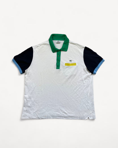 LACOSTE POLO SHIRT WHITE/GREEN (XL)