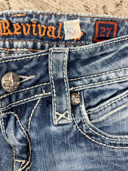 ROCK REVIVAL JEANS W27 L30 #RR5