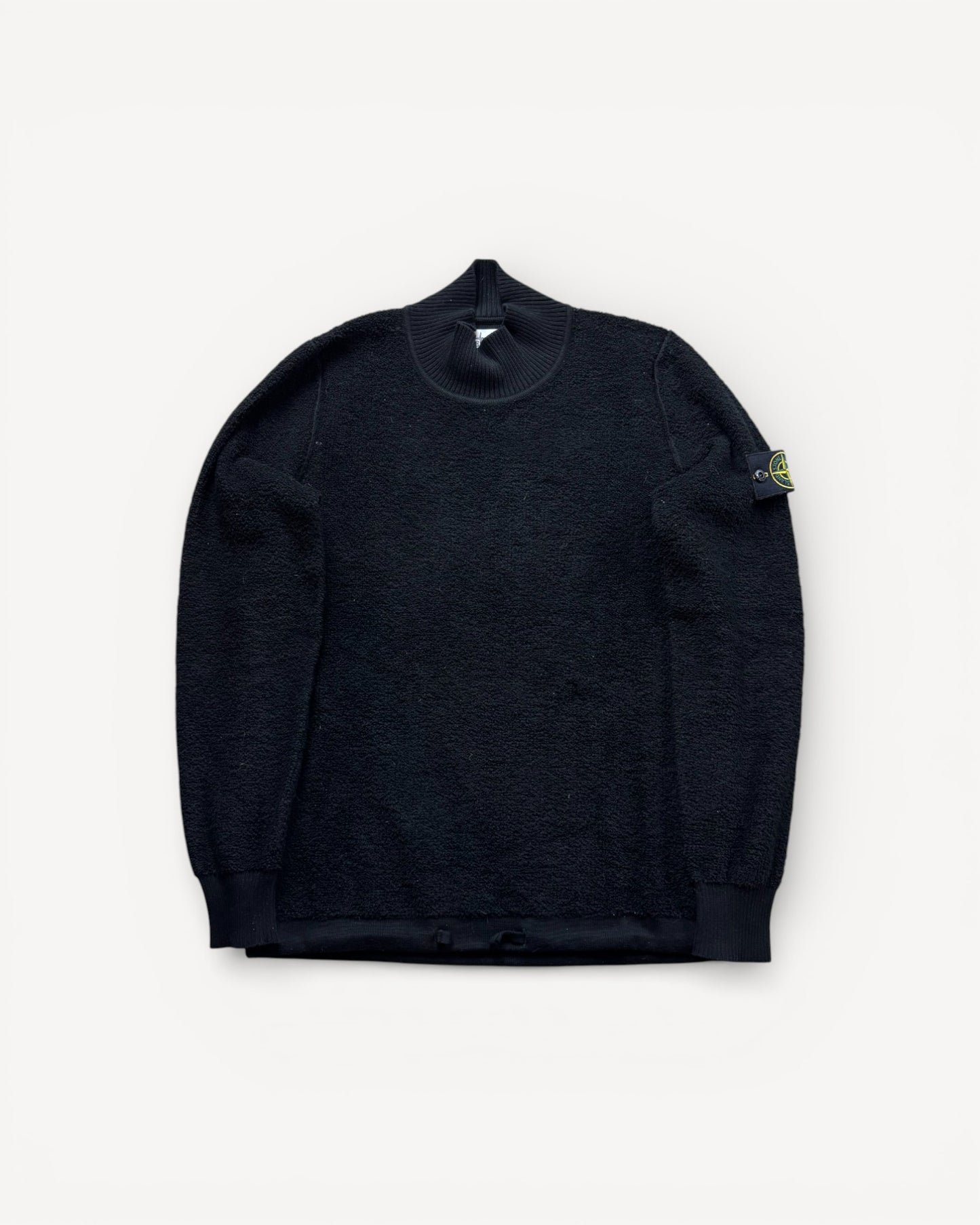STONE ISLAND BLACK KNIT (M)