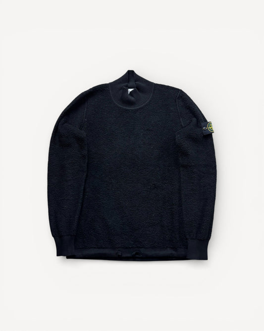STONE ISLAND BLACK KNIT (M)
