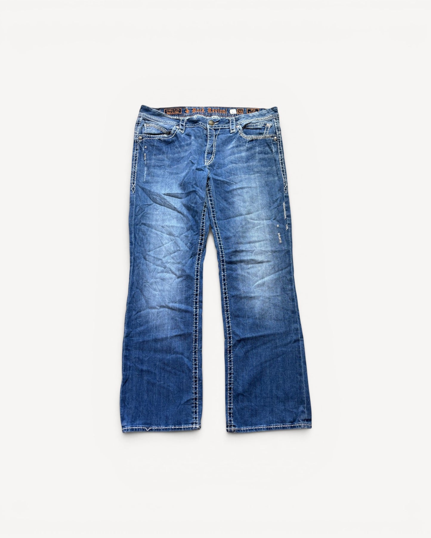 ROCK REVIVAL JEANS W36 L32 #RR49