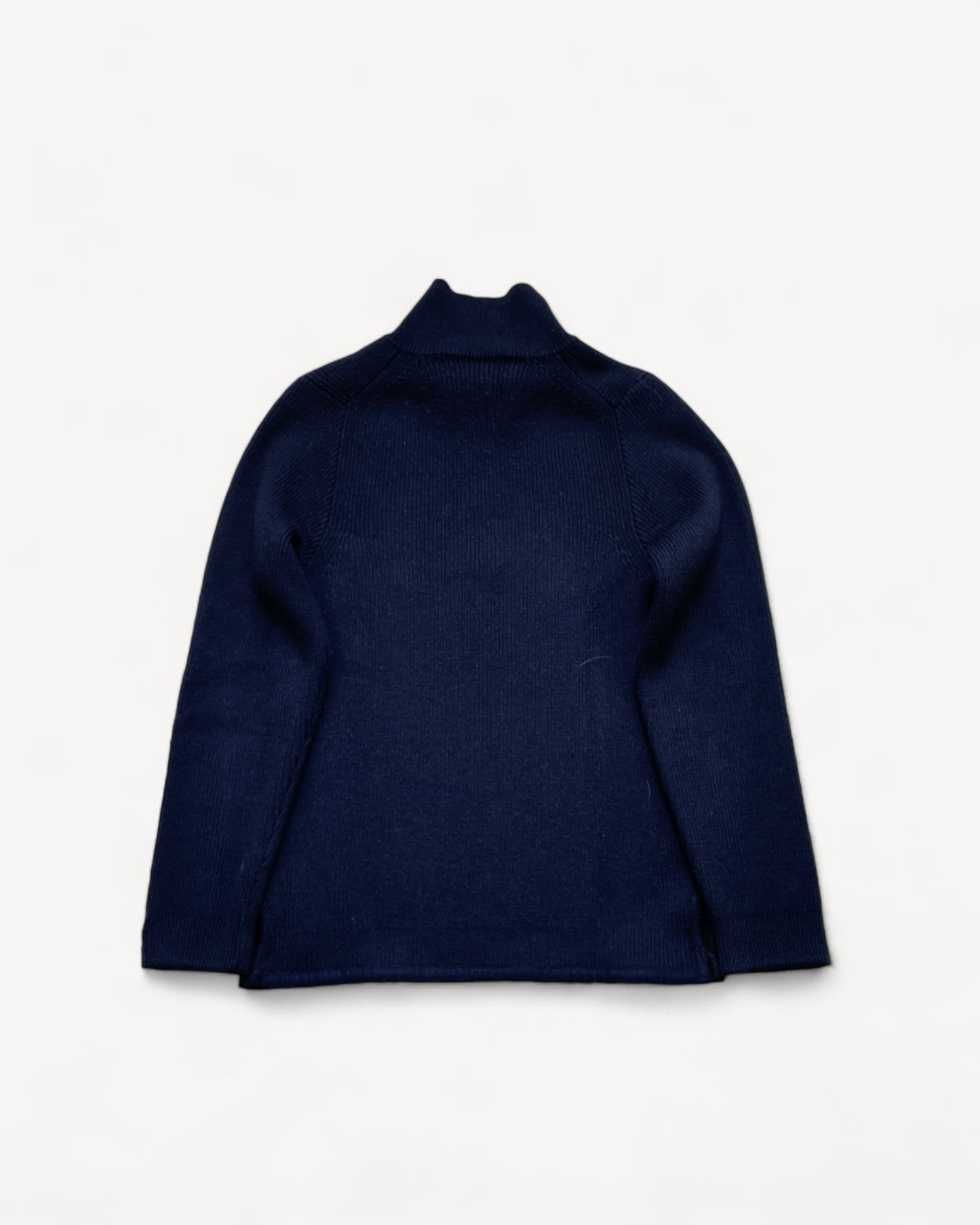 STONE ISLAND QUARTER ZIP UP KNIT (M)