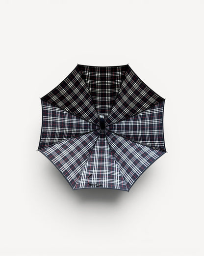 BURBERRY BLACK MONOGRAM UMBRELLA