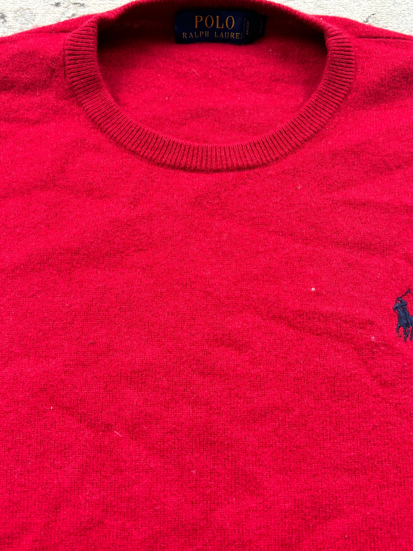 RALPH LAUREN RED KNIT (M)