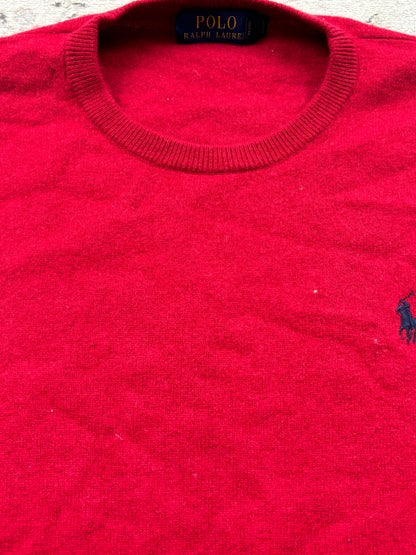 RALPH LAUREN RED KNIT (M)