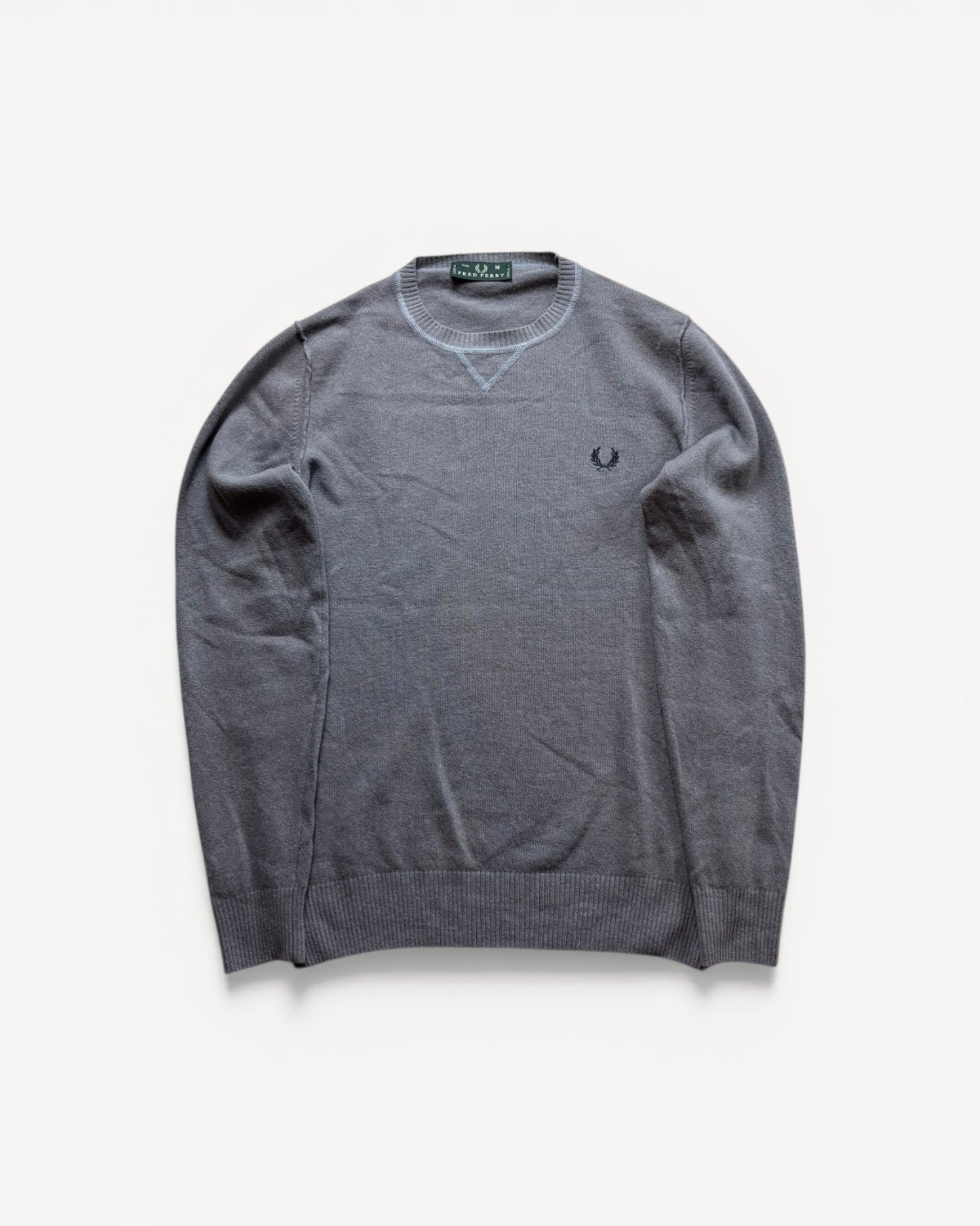 FRED PERRY GREY KNIT (M)