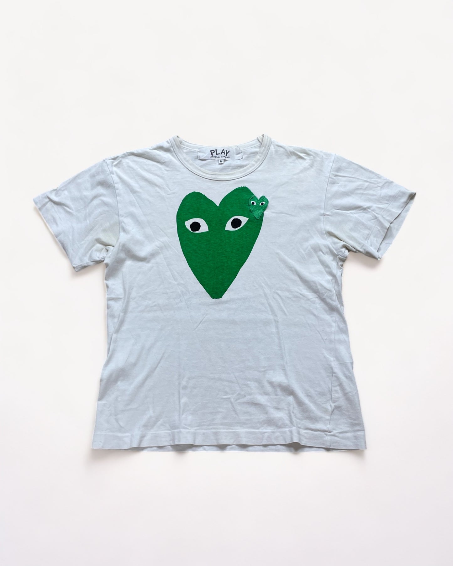 CDG PLAY GREEN T-SHIRT (M)