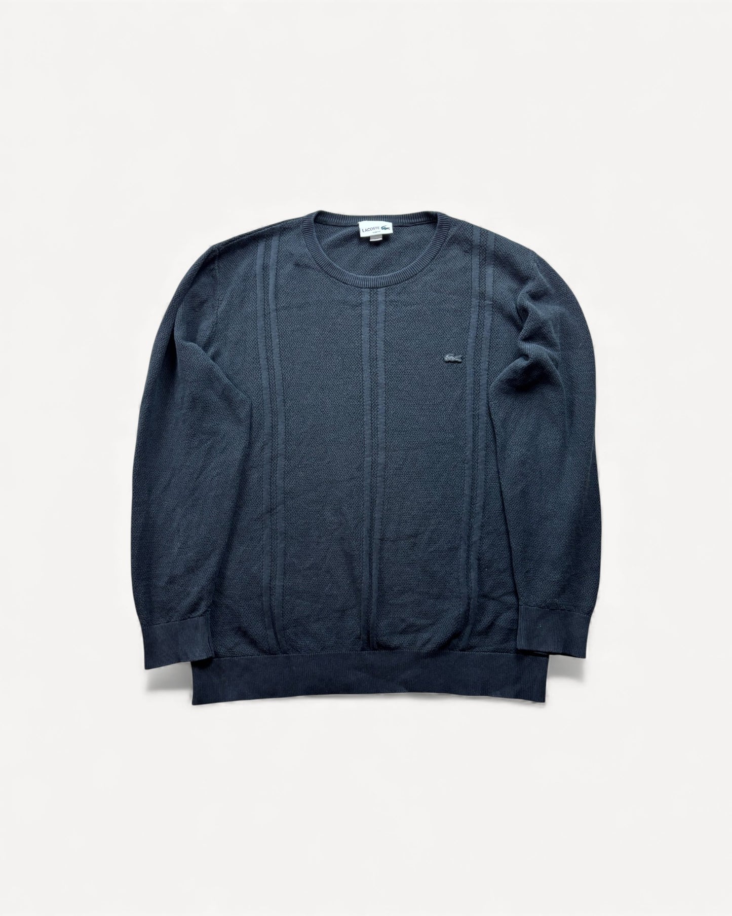 LACOSTE BLACK KNIT (L)