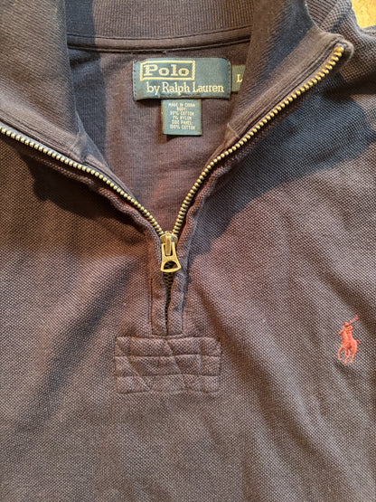 RALPH LAUREN HALF ZIP UP KNIT (L)