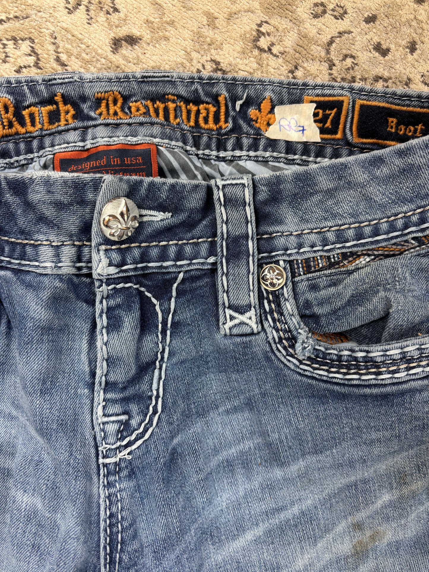 ROCK REVIVAL JEANS W27 L30 #RR7