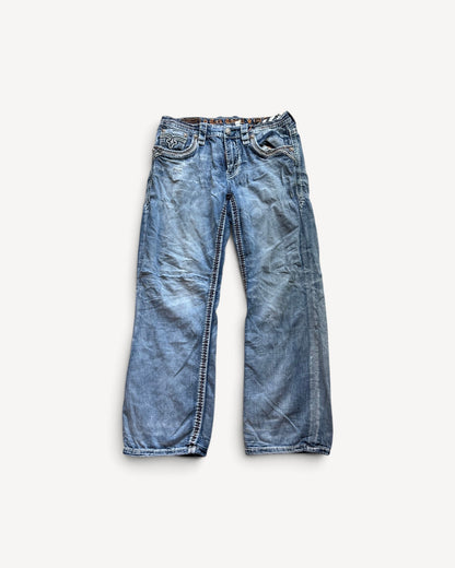 ROCK REVIVAL JEANS W33 L32 #RR25