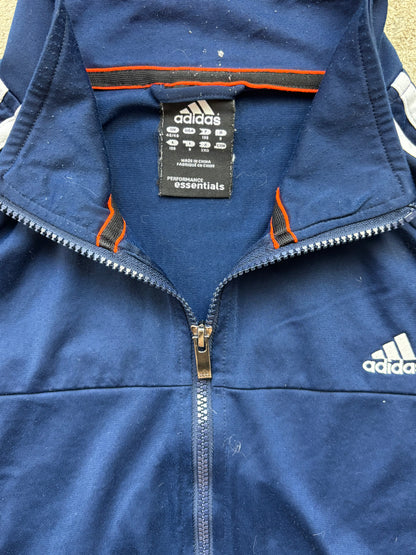 ADIDAS NAVY ZIP UP VEST (L)