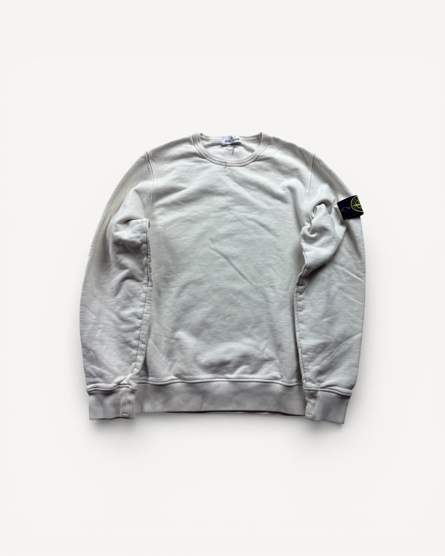 STONE ISLAND WHITE SWEATER (M)