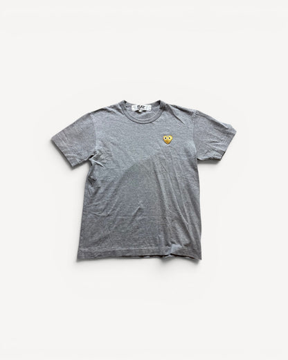 CDG PLAY GREY T-SHIRT (M)