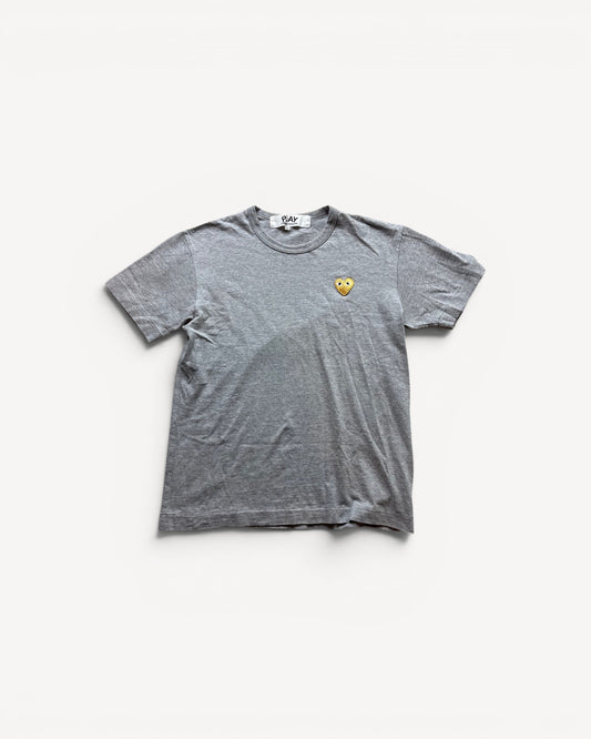 CDG PLAY GREY T-SHIRT (M)