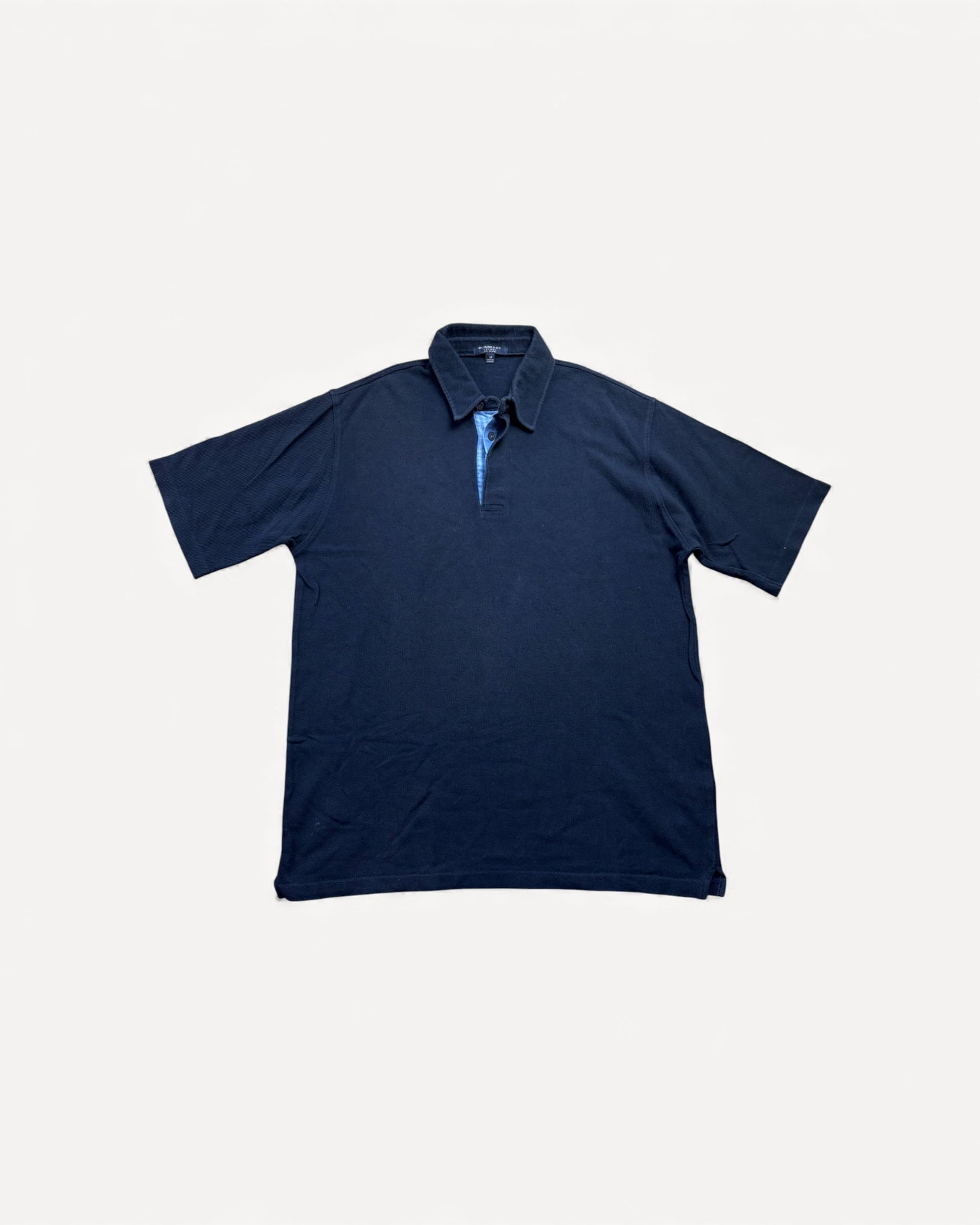 BURBERRY NAVY POLO SHIRT (M)