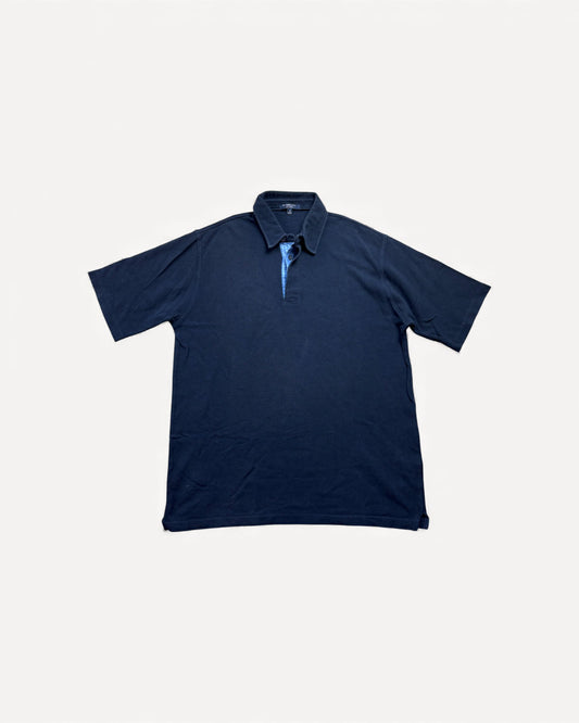 BURBERRY NAVY POLO SHIRT (M)