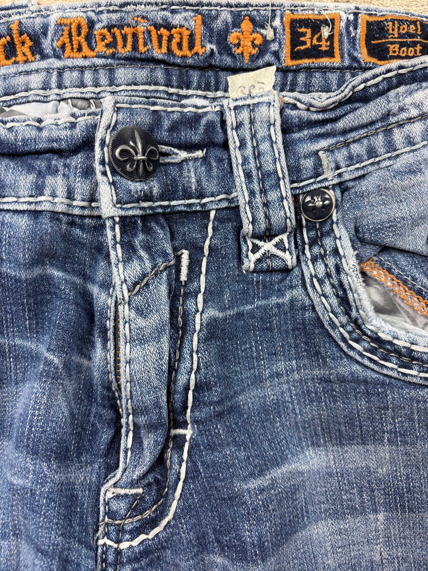 ROCK REVIVAL JEANS W34 L32 #RR3