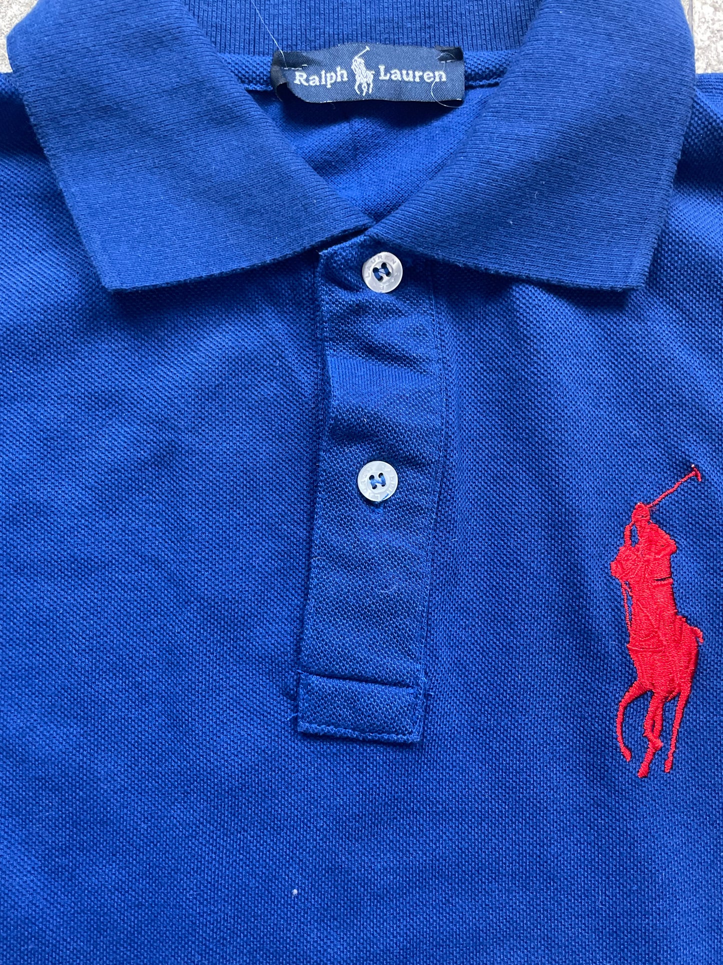 RALPH LAUREN POLO SHIRT NAVY (M)