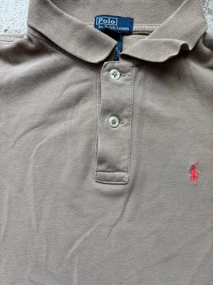 RALPH LAUREN POLO SHIRT BEIGE (S)