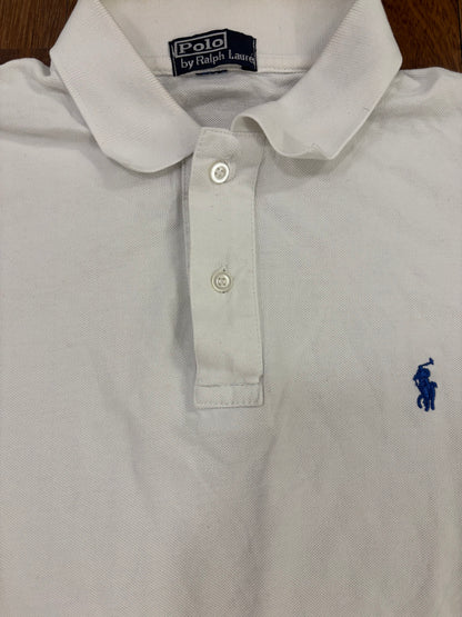 RALPH LAUREN POLO SHIRT WHITE (L)